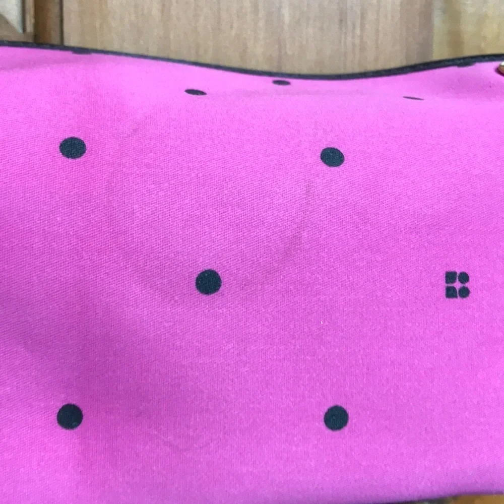 Kate Spade Mini Pink With Black Polka Dots Bag
